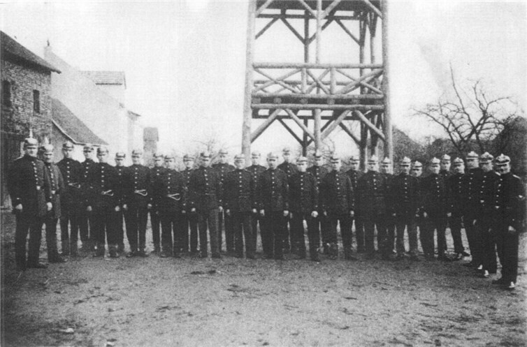 Die Westumer Wehr in der 1930er Jahren.  Foto: privat