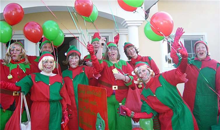 Die Wingerts-Walker zeigten beste Laune beim Lonniger Möhnenumzug.