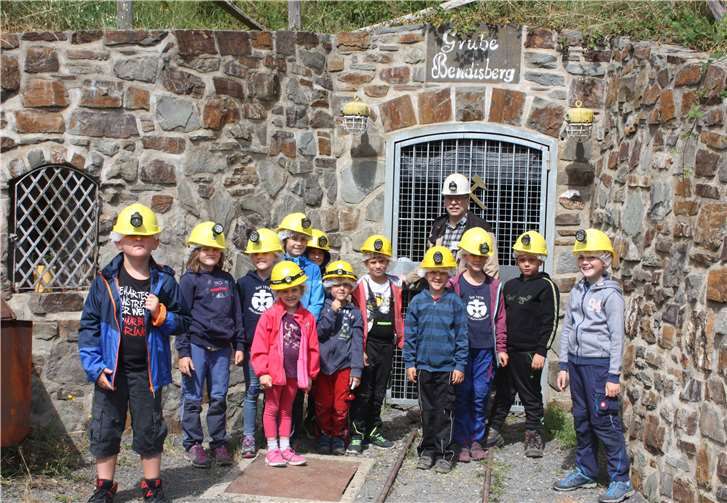 Die Wölfling besuchten die Grube Bendisberg und erhielten interessante Einblicke.
