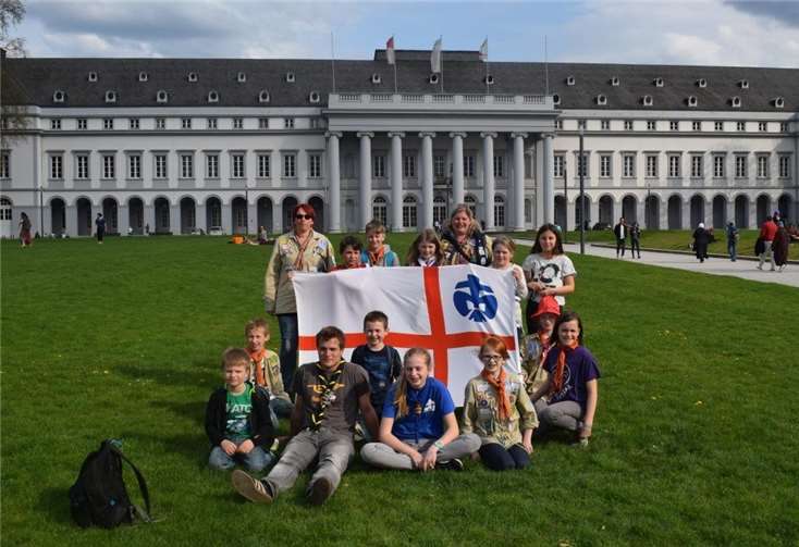 Die „Wölflinge“ nahmen die Stadt Koblenz und ihre Sehenswürdigkeiten unter die Lupe. Privat