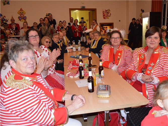 Die Wölle Möhne um Obermöhn Heike Reinartz waren natürlich auch mit dabei.