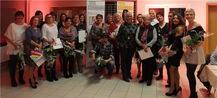 Die Würdigung der langjährigen Mitarbeiter des Caritas Zentrums in der Mendiger Schützenhalle.Foto: Caritas Zentrum, Mendig