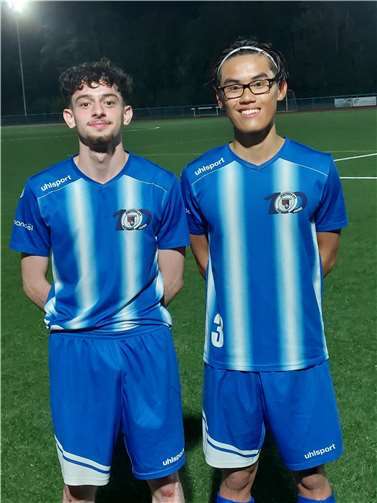 Die Youngster Abdullah Salaho (l.) und Hoang Anh Nguyen (r.) sorgten für die zwischenzeitliche 2:1-Führung ihres Teams.  Foto: privat
