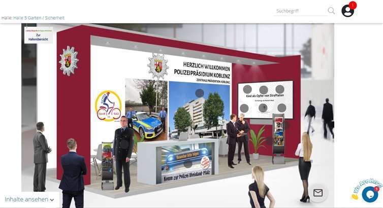 Die Zentrale Prävention des Polizeipräsidiums Koblenz informiert am 17. März auf der Online-Messe für die Region Mittelrhein. Foto: Polizei Koblenz