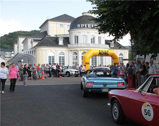 Die Zieleinfahrt beim Spielcasino in Bad Ems.