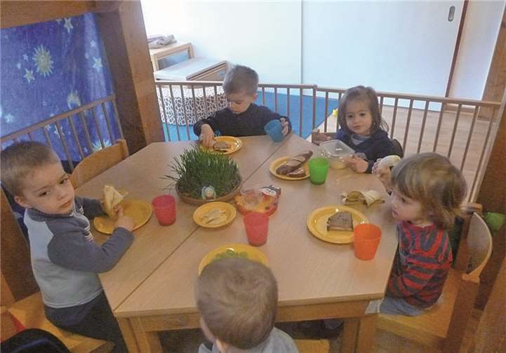 Die Zottelbären beim gemeinsamen Osterfrühstück. privat