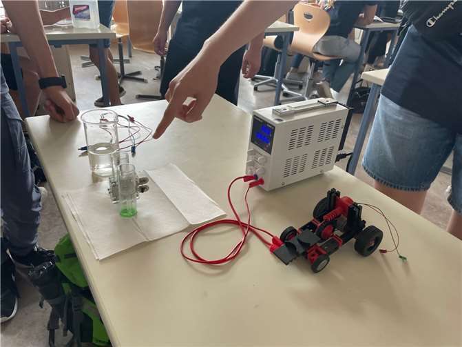 Die Zukunft des Energiesektors: ‚Hydrogen for Future‘ präsentiert vom Kurfürst-Balduin-Gymnasium. Foto: Susanne Tobies