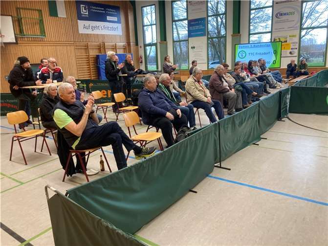 Die Zuschauerränge waren gut gefüllt.  Foto: TTC GW Fritzdorf