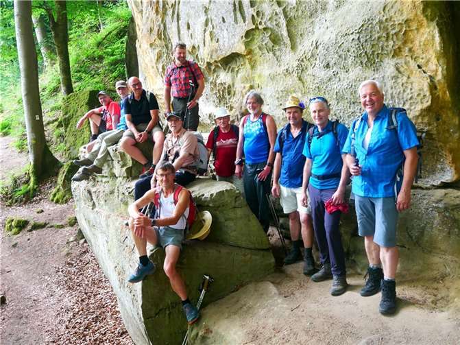 Die Zweitagestour der Wehrer Watzmänner führte in die Luxemburgische Schweiz.  Foto: privat