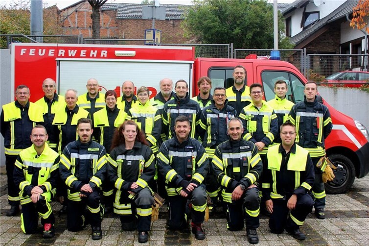Die aktiven Kameradinnen und Kameraden der Löschgruppe
