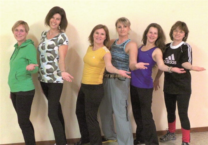 Die aktiven ZUMBA-Tänzerinnen des AC Mallendar.privat