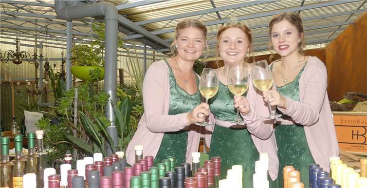 Die amtierenden Weinmajestäten aus Ediger-Eller gaben den Startschuss für „Wein & Mehr“ in den Ellerer Winzerhöfen. Fotos: TE