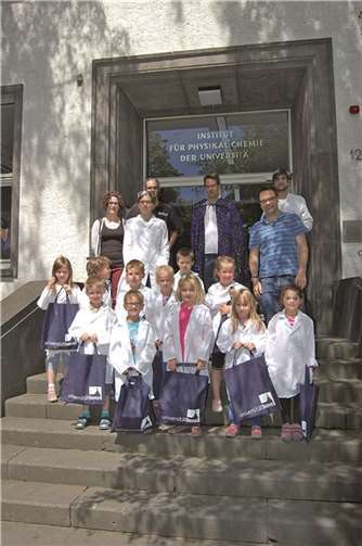 Die angehenden Schulkinder erlebten gemeinsam mit ihren Erzieherinnen einen spannenden Tag in der Uni Bonn. privat