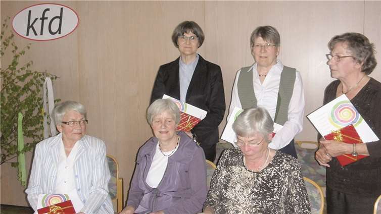 Die anwesenden Jubilarinnen. privat