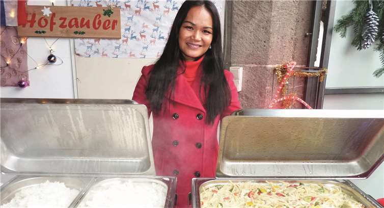 Die asiatischen Spezialitäten der Gastgeberin waren wieder einmal ganz besonders gefragt.