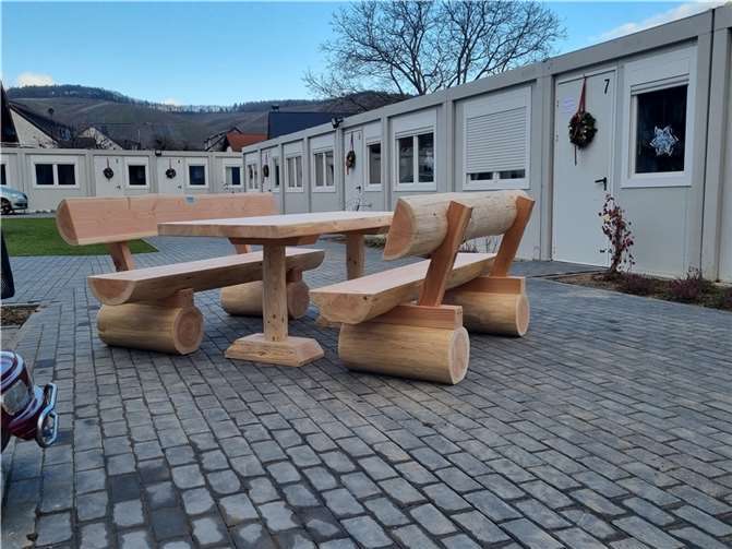 Die aufgestellte Sitzgruppe im Senioren-Campus.
