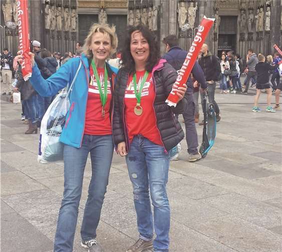 Die beiden Athletinnen der Spvgg Nickenich in Köln. Privat