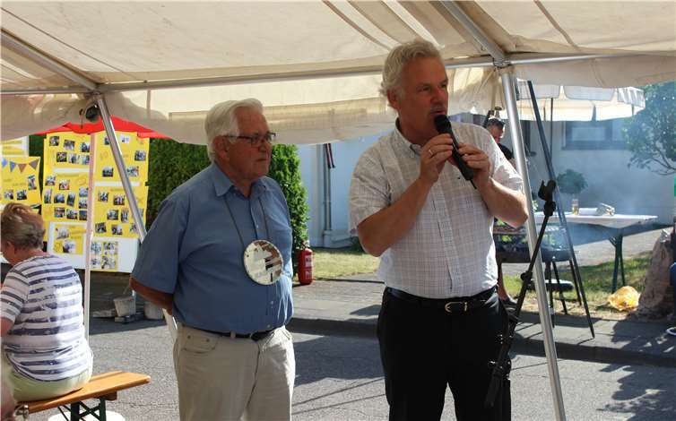 Die beiden Bürgermeister Clemens Spittel und Stefan Raetz (v. l.).