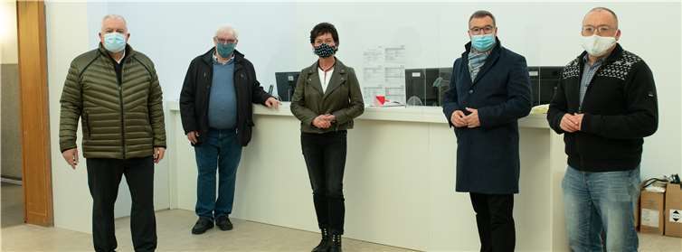 Die beiden CDU-Landtagsabgeordneten Horst Gies und Guido Ernst, die Landtagskandidatin im Wahlkreis 13, Petra Schneider, sowie der B-Kandidat im Wahlkreis 14, Michael Schneider, machten sich vor Ort jetzt ein Bild von den intensiven Arbeiten.Foto: privat