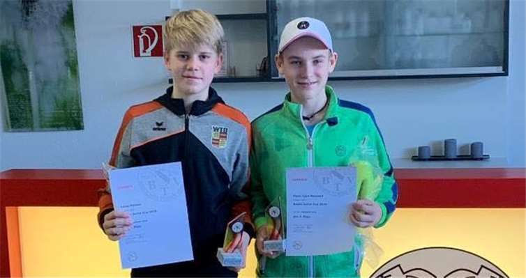 Die beiden Drittplatzierten Pörtner und Flynn-Tjark Baumert.Foto: privat