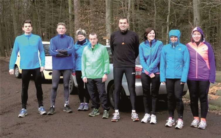 Die beiden Lauftrainer Heiko Fettelschoss und Jochen Wiebusch zeigten sich sehr zufrieden mit dem gezeigten Ehrgeiz und den Leistungen. privat
