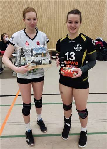 Die beiden MVPs, Leonie Bock vom SV Wachtberg und Joelle Pospiech vom TuS Herten. Foto: privat