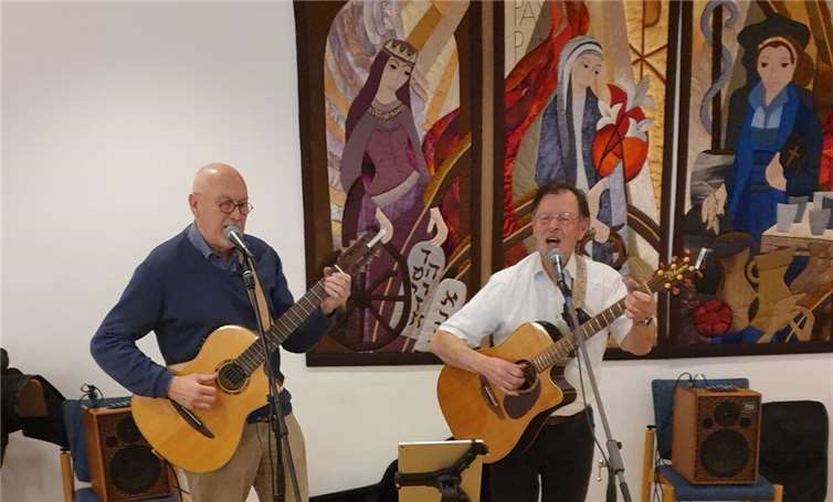 Die beiden Musiker Jürgen Jakoby und Johannes Peikert waren ebenfalls da.