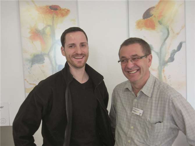 Die beiden Pflegedirektoren Thorsten Dörholt (rechts) aus Linz und Hermann Josef Bliersbach aus Remagen.privat