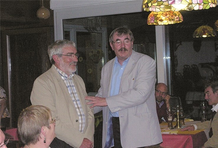 Die beiden Präsidenten besiegeln erneut die Freundschaft.