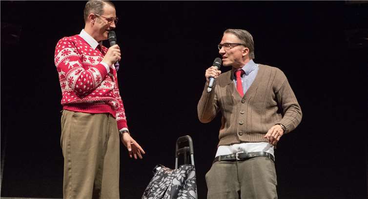 Die beiden „Scheinrentner“Willi und Ernst hatten die Lacher auf ihrer Seite.