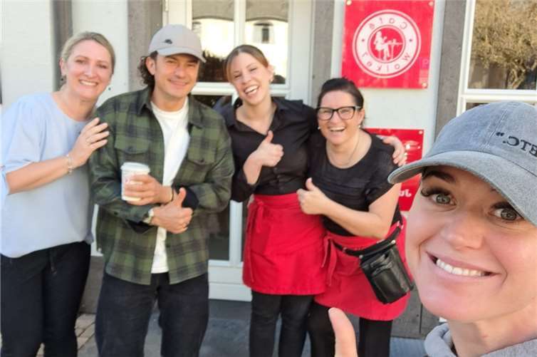 Die beiden Weltstars Katy Perry und Orlando Bloom waren mehrmals in der „Wolke 7“ in Andernach.  Fotos: privat
