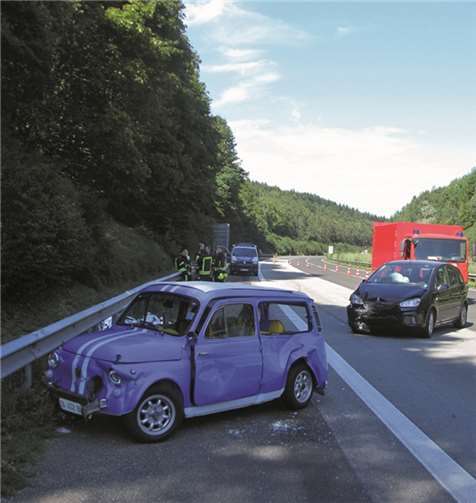 Die beiden am Unfall beteiligten Fahrzeuge. privat
