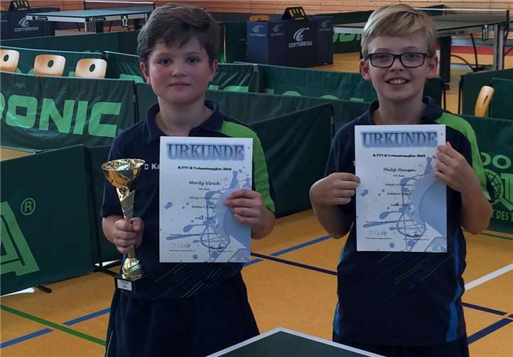 Die beiden erfolgreichen Nachwuchsspieler Moritz Ulrich (li.) und Philip Hansen.privat