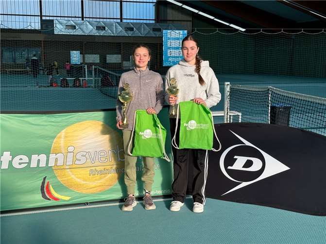 Die beiden erfolgreichen Spielerinnen. Foto: Tennisverband Rheinland-Pfalz