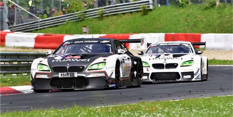 Die beiden siegreichen Schubert BMW M6 GT3.