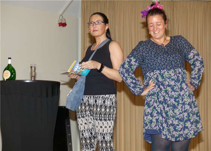 Die berühmt-berüchtigten Weibsbilder begeisterten in Faid mit dem höchst amüsanten Kabarett-Programm „Malle-Diven“. Fotos:TE