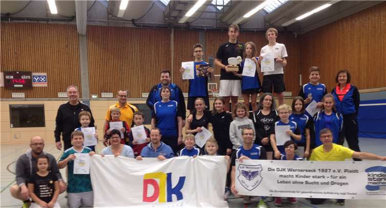 Die besten Doppelpaarungen wurden beim „Plääde Lämmesje“ Familienturnier ermittelt.privat