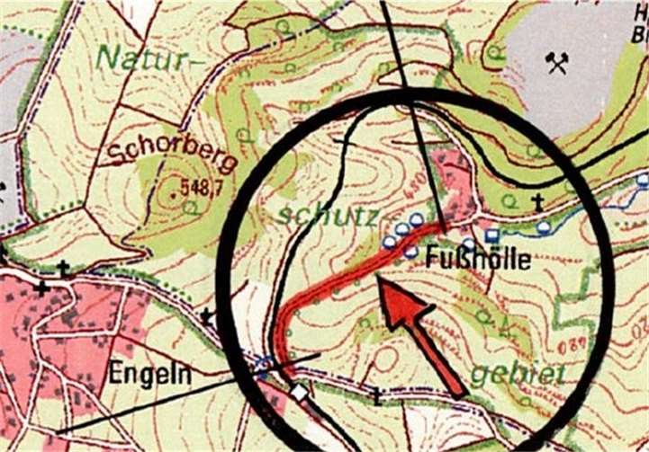 Die betroffene Verbindungsstraße. privat