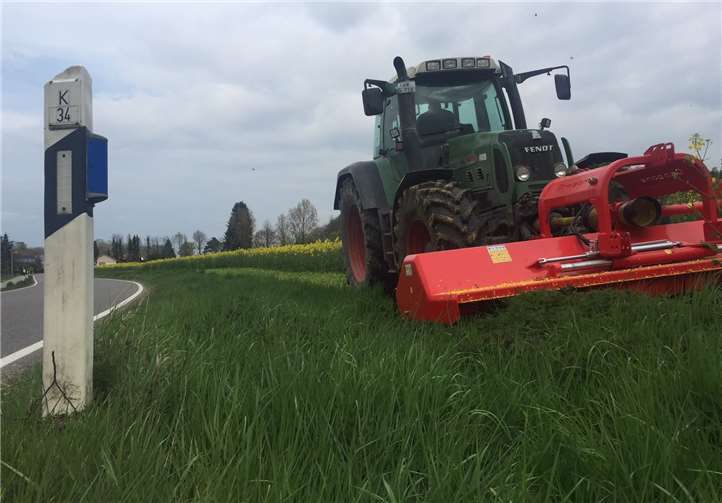Die blauen Reflektoren helfen bei der Vermeidung nächtlicher Wildunfälle. privat