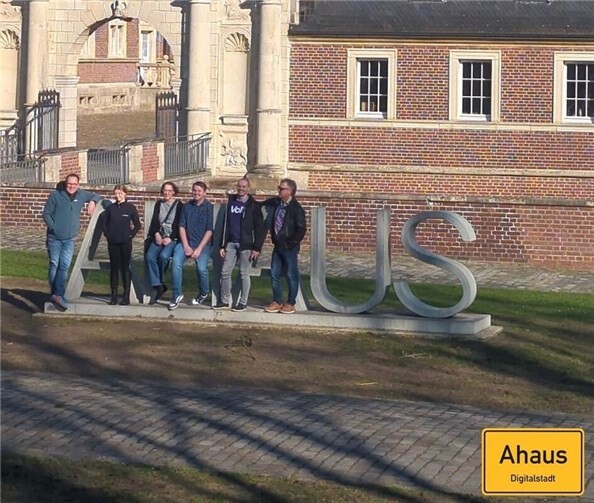 Die bundesweit bekannte Digitalstadt Ahaus im Kreis Borken war Ziel einer Fahrt mit Fraktionsmitgliedern von Volt Rheinbach.Foto: privat