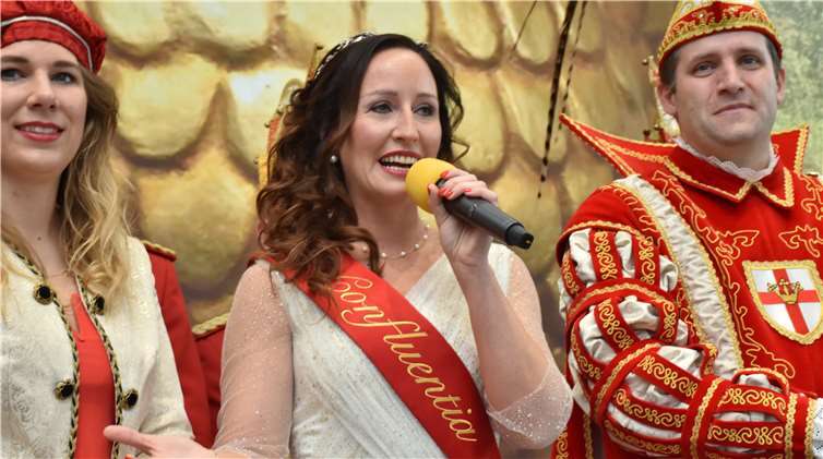 Die charmante Confluentia Kim war überwältigt vom Prinzenempfang.