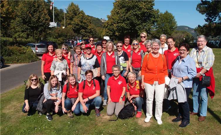 Die diesjährige Tour führte die Leubsdorfer Möhnen rund um den Rolandsbogen. Foto: privat