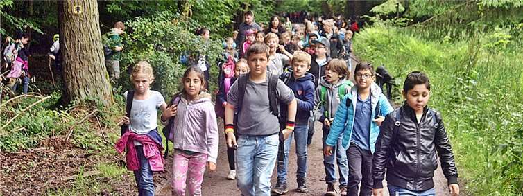 Die diesjährigen Waldjugendspiele fanden wieder auf der Mönchsheide statt. Hier hatten die Teilnehmer ideale Voraussetzungen für ihre Wettbewerbe.RÜ