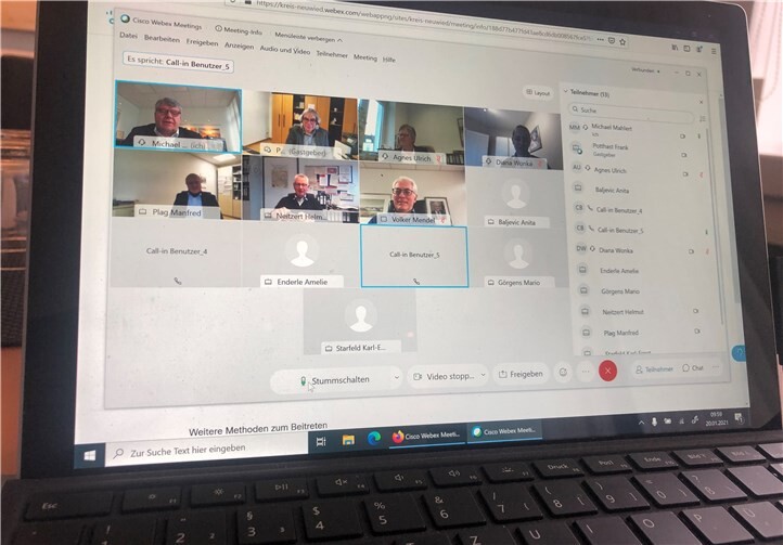 Die digitale Trägerversammlung. Foto: privat