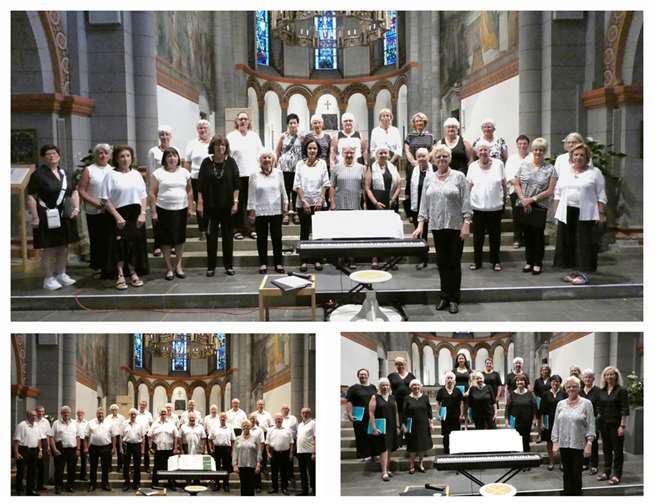 Die drei Chöre des Liederkranz es Andernach bei ihren Auftritten im Mariendom. Foto: privat