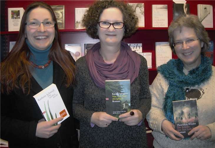 Die drei Literaturreferentinnen Christel Engeland, Birgit Christian und Irma Drerup (v.l.) moderieren die Treffen im Wechsel. privat