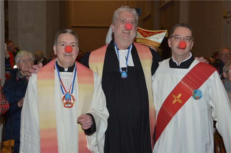 Die drei Liturgen: Pfr. Martin Laskewicz, Pfr. Gerd Götz, Diakon Dirk.