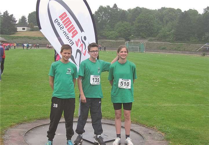 Die drei Sieger von Siegburg: Hannes Fahl, Fabian Meyer und Vilja Wenger.privat