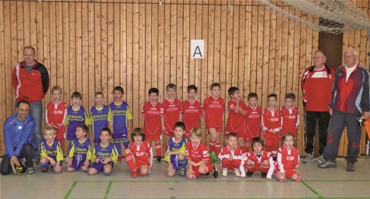 Die drei Teams der JSG Maifeld beim Bambini-Treff.privat