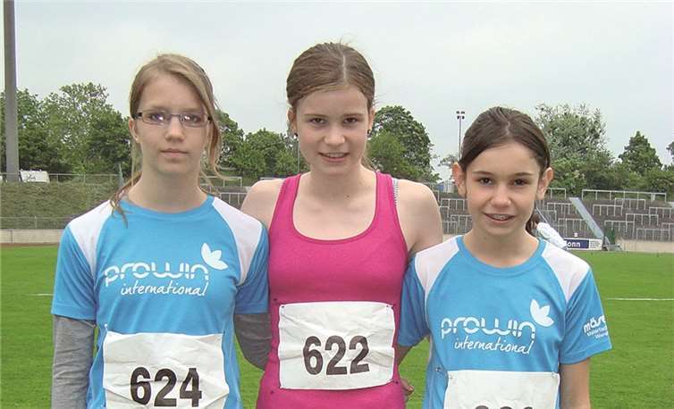 Die drei erfolgreichen Athletinnen des TuWi Adenau. privat